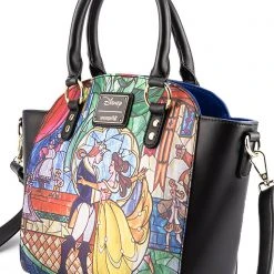 Loungefly Tea Room Cinema X Disney Princess Castle Series Belle Crossbody Bag