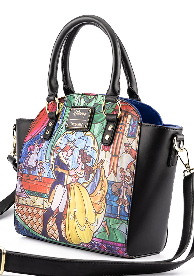 Loungefly Tea Room Cinema X Disney Princess Castle Series Belle Crossbody Bag