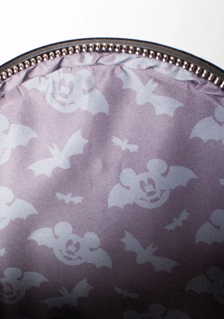 Loungefly X LASR Exclusive Disney Totally Batty Mickey Bat AOP Mini Backpack New