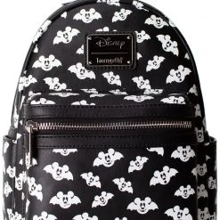 Loungefly X LASR Exclusive Disney Totally Batty Mickey Bat AOP Mini Backpack New