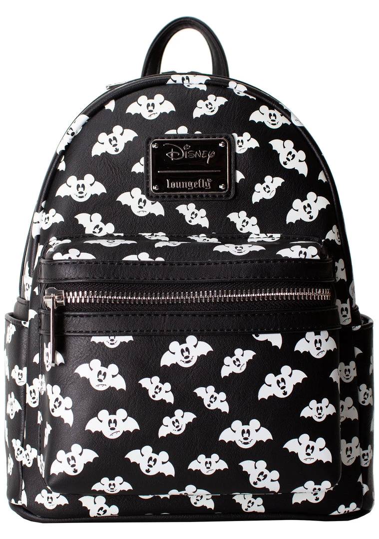 Loungefly X LASR Exclusive Disney Totally Batty Mickey Bat AOP Mini Backpack New