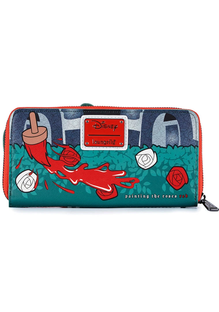 Loungefly X Disney Villains Scene Queen Of Hearts Zip Around Wallet Mad World