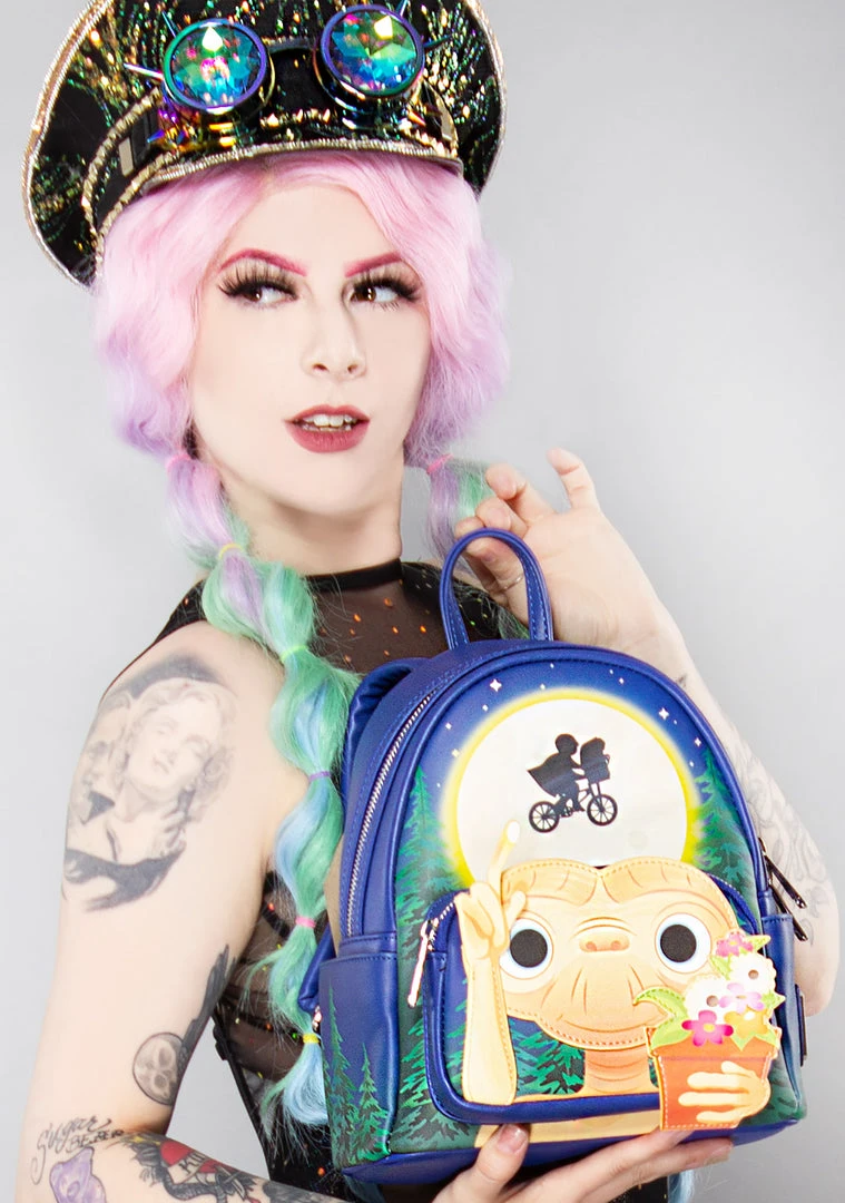 Loungefly X Universal ET I'll Be Right Here Mini Backpack New