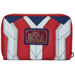 Loungefly X Marvel Falcon Captain America Cosplay Zip Around Wallet