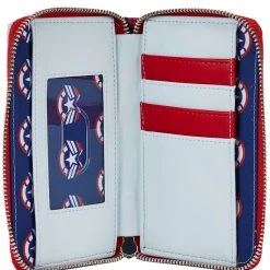 Loungefly X Marvel Falcon Captain America Cosplay Zip Around Wallet