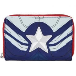 Loungefly X Marvel Falcon Captain America Cosplay Zip Around Wallet