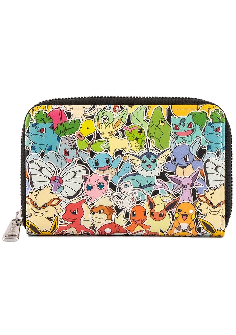 Loungefly X Pokemon Ombre Zip Around Wallet