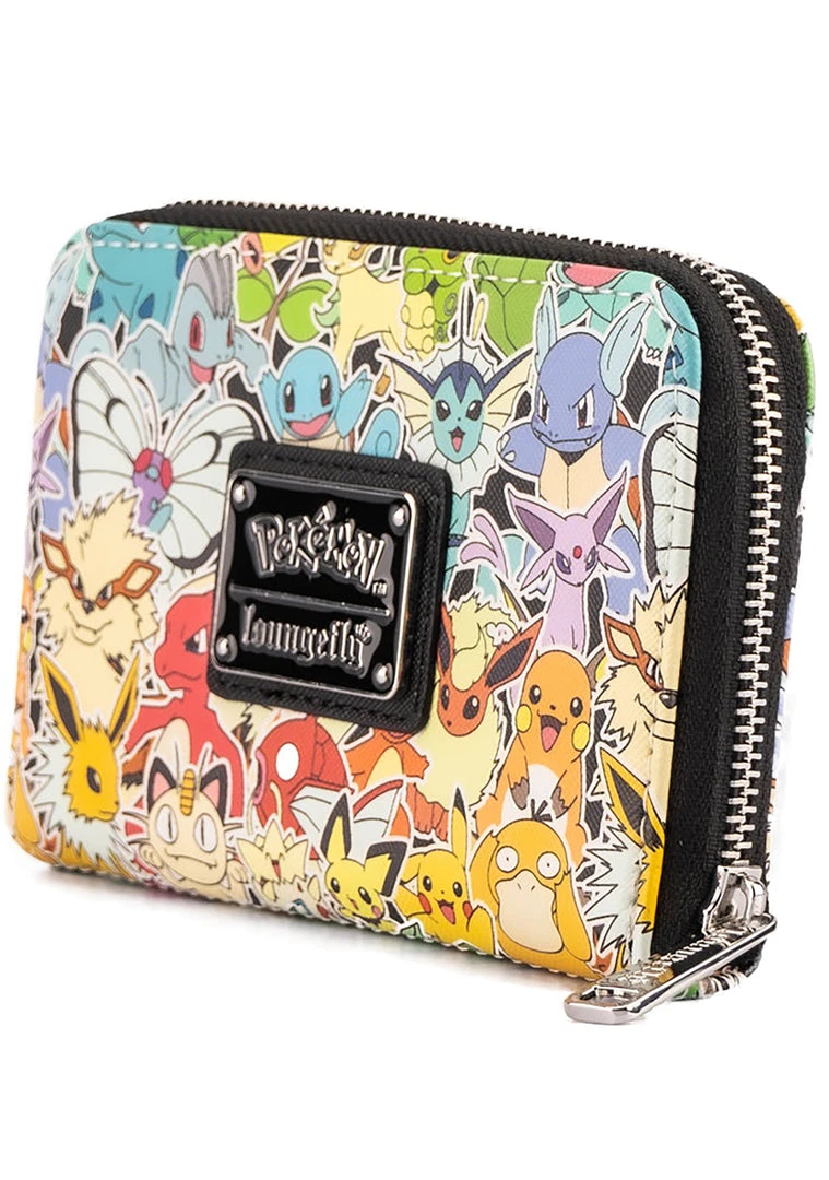 Loungefly X Pokemon Ombre Zip Around Wallet
