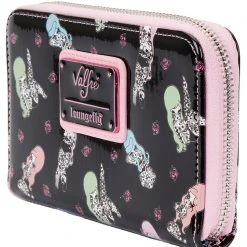 Loungefly New X Valfré Bad Bettie Tattoo Heart Zip Wallet