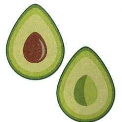 Pastease Glitter Avocado Halves Nipple Pasties In Green Accessories