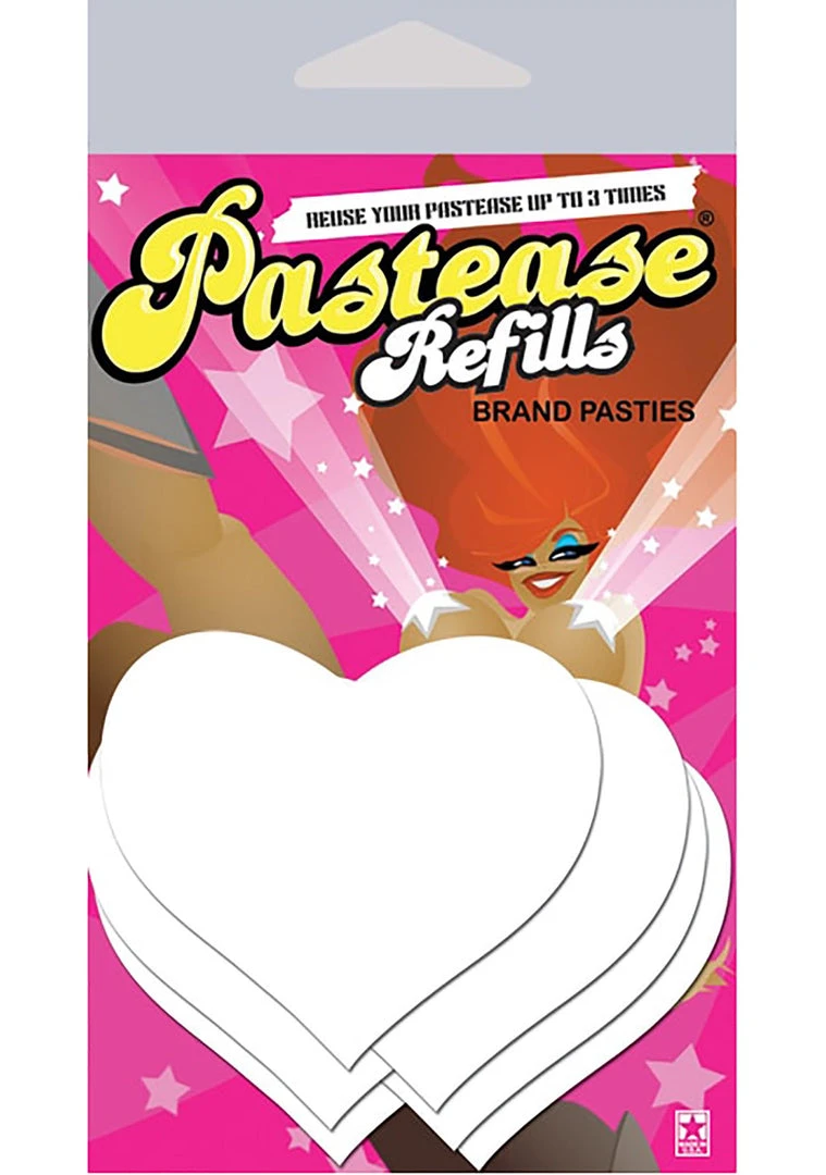 Pastease Heart Nipple Pasties Refill 3PK