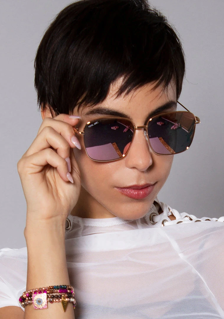 Thomas James LA Accessories Emerson Sunglasses In Pink