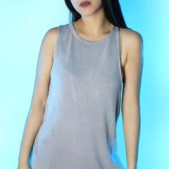 LA Style Rush Plot Twist Top In Lavender Women's Festival