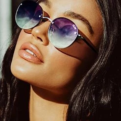 Quay Australia Farrah Sunglasses In Silver Purple Pink Yellow Accessories