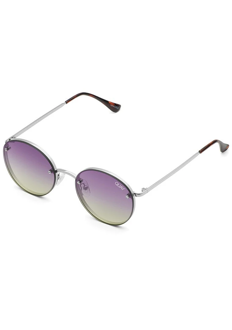Quay Australia Farrah Sunglasses In Silver Purple Pink Yellow Accessories