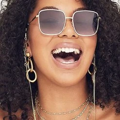 Quay Australia Real One Sunglasses In Gold Smoke