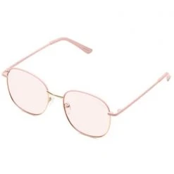 Quay Australia Accessories Jezabell Blue Light Glasses In Pink Gold