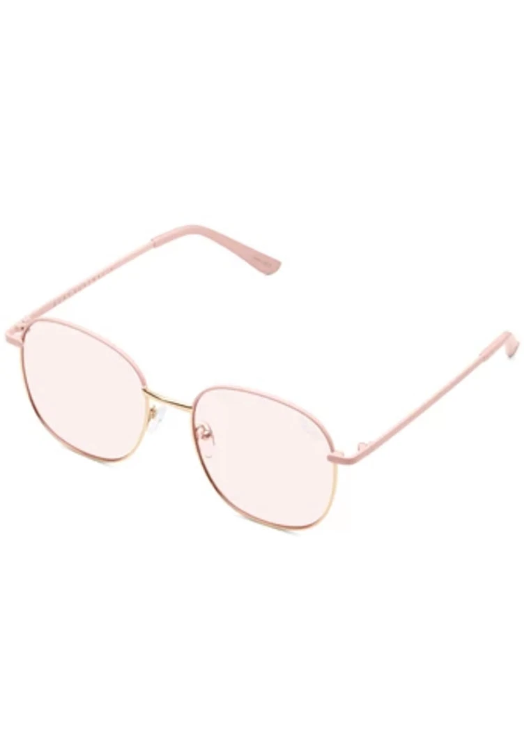 Quay Australia Accessories Jezabell Blue Light Glasses In Pink Gold