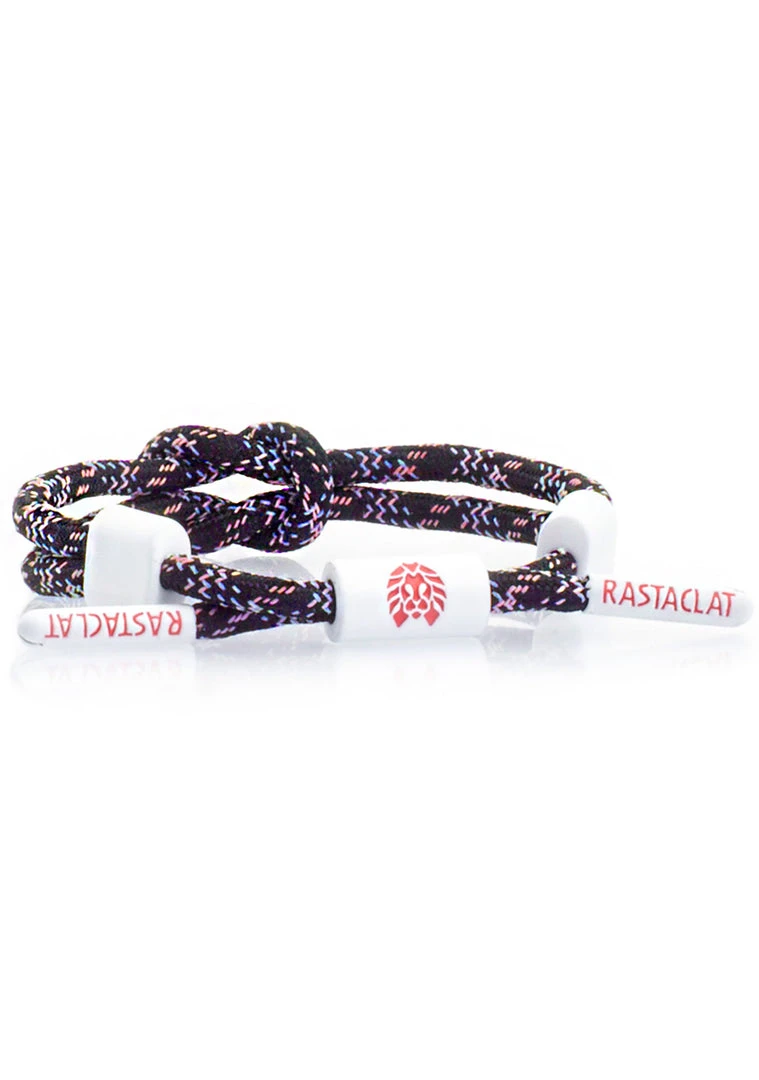 Rastaclat Tropical Glitch Dark Net Miniknot In Black/White