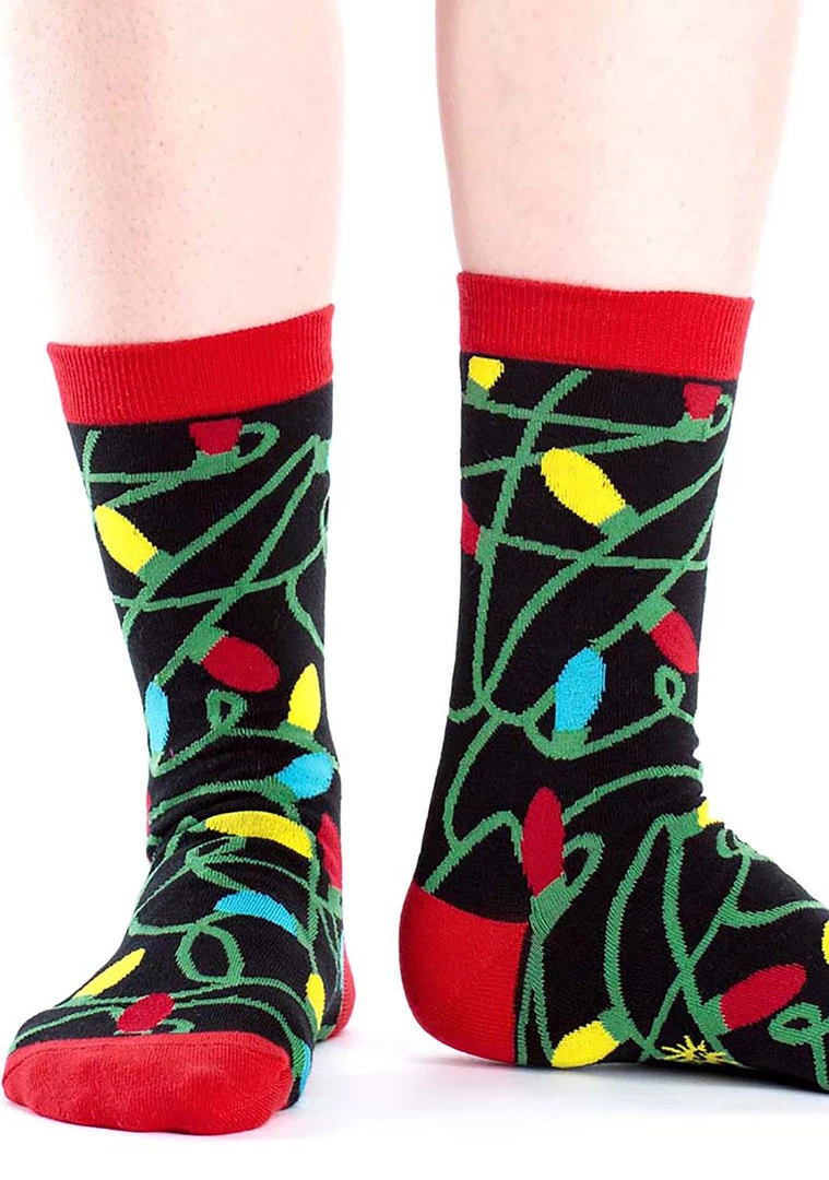 Sock It To Me Tangled Lights Crew Socks For Women The Great Fantastic