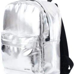 Spiral Bags Steel Eclipse Festival Backpack In Metallic Silver