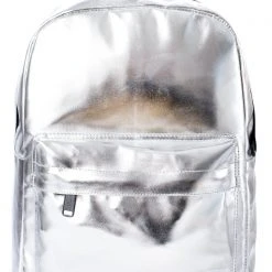 Spiral Bags Steel Eclipse Festival Backpack In Metallic Silver