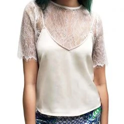 LA Style Rush Delphine 2pc Lace Top Women's Festival