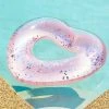 SunnyLife Pink Heart Glitter Pool Ring Accessories