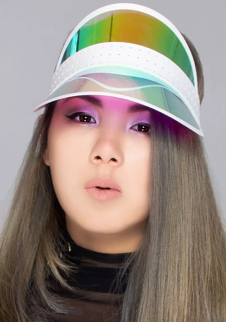 SunnyLife Pink Iridescent Retro Sun Visor Accessories