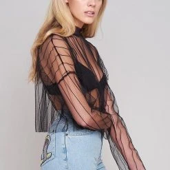 The Ragged Priest Widow Mesh Top