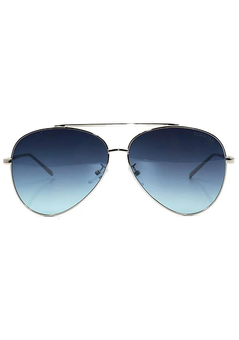 TopFoxx Wild Heart Amelia Sunglasses In Blue Fade