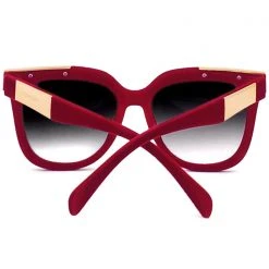 TopFoxx Coco Sunglasses In Red Velvet