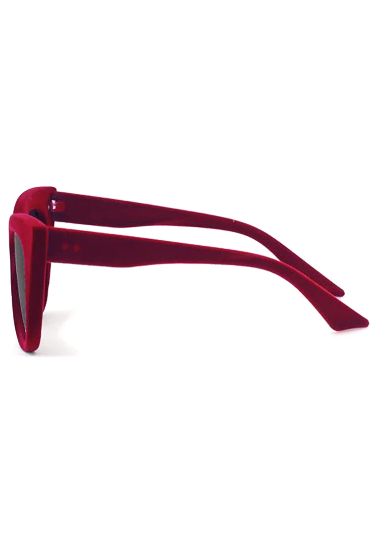 TopFoxx Venice Sunglasses In Red Velvet