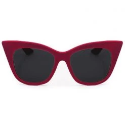 TopFoxx Venice Sunglasses In Red Velvet