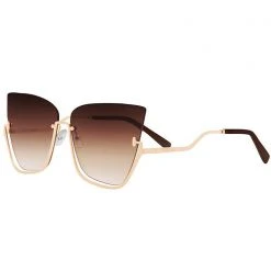 TopFoxx The Great Fantastic Vixen Sunglasses In Coffee