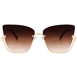 TopFoxx The Great Fantastic Vixen Sunglasses In Coffee