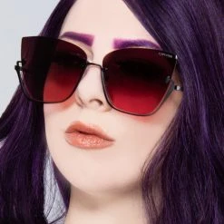TopFoxx Vixen Sunglasses In Ruby The Great Fantastic