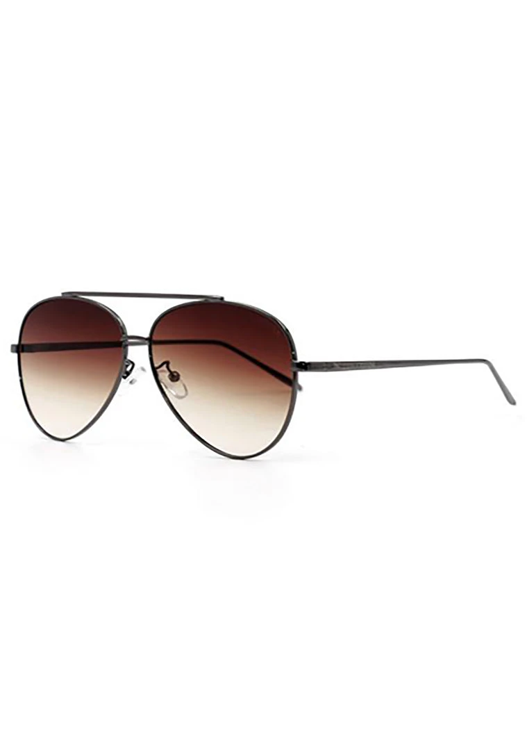 TopFoxx Accessories Besties Sunnies Sunglasses In Brown Fade