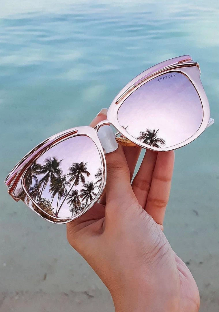 TopFoxx Candy Sunglasses In Rose Gold The Great Fantastic