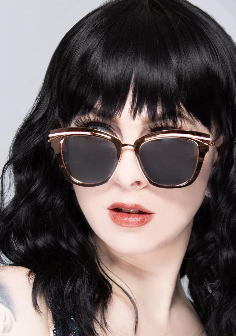 TopFoxx Candy Sunglasses In Rose Gold The Great Fantastic