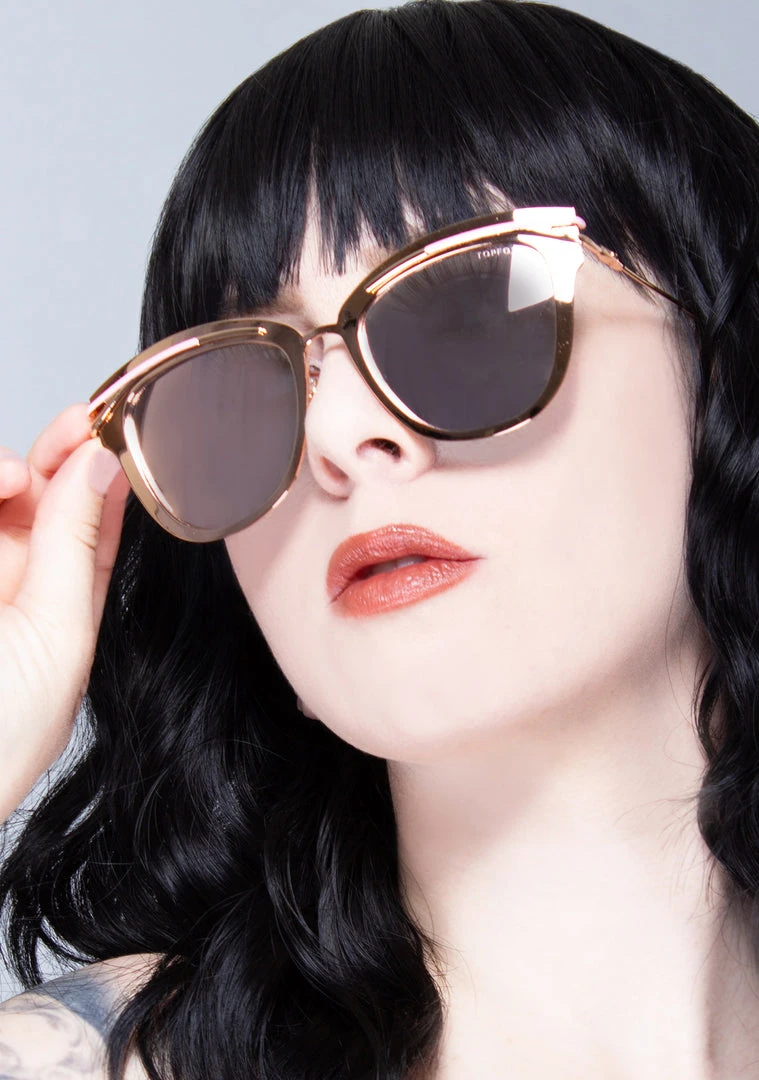 TopFoxx Candy Sunglasses In Rose Gold The Great Fantastic