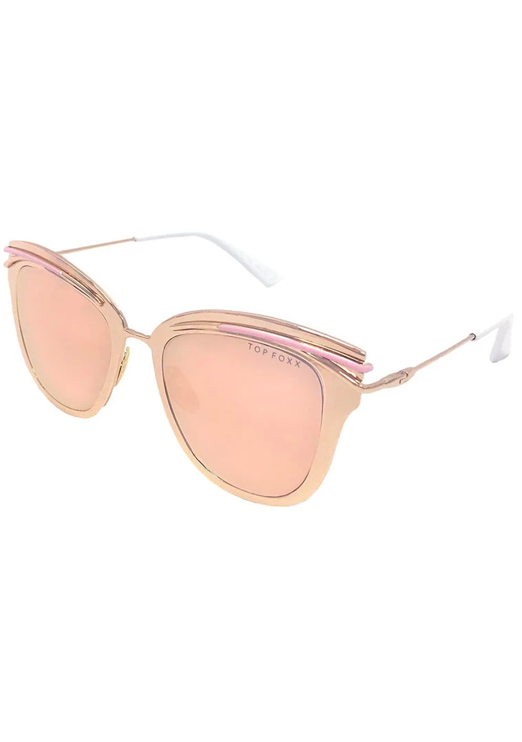 TopFoxx Candy Sunglasses In Rose Gold The Great Fantastic