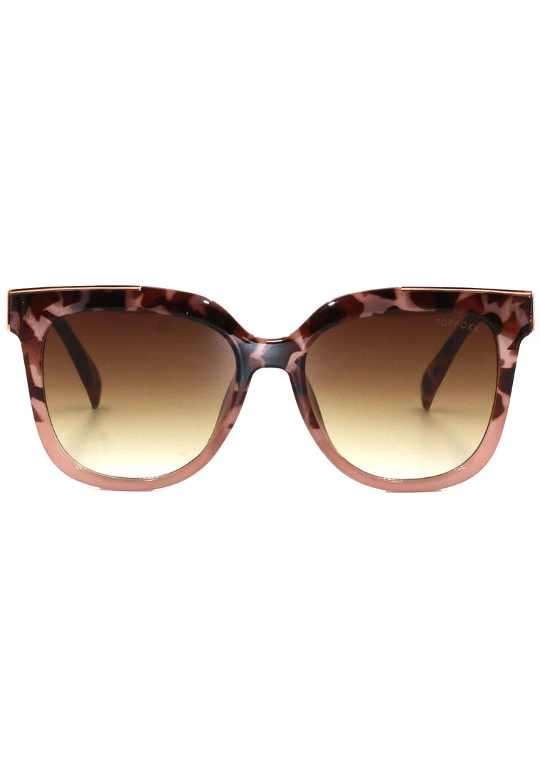 TopFoxx Accessories Coco Sunglasses In Tortoise Fade