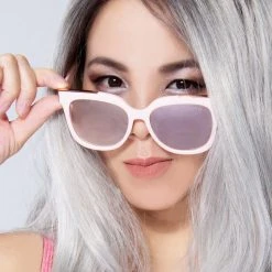 TopFoxx Coco Sunglasses In Rose Gold