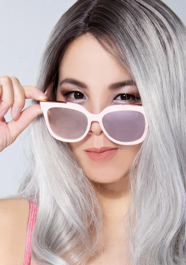 TopFoxx Coco Sunglasses In Rose Gold