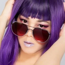 TopFoxx Farrah Sunglasses In Ruby The Great Fantastic
