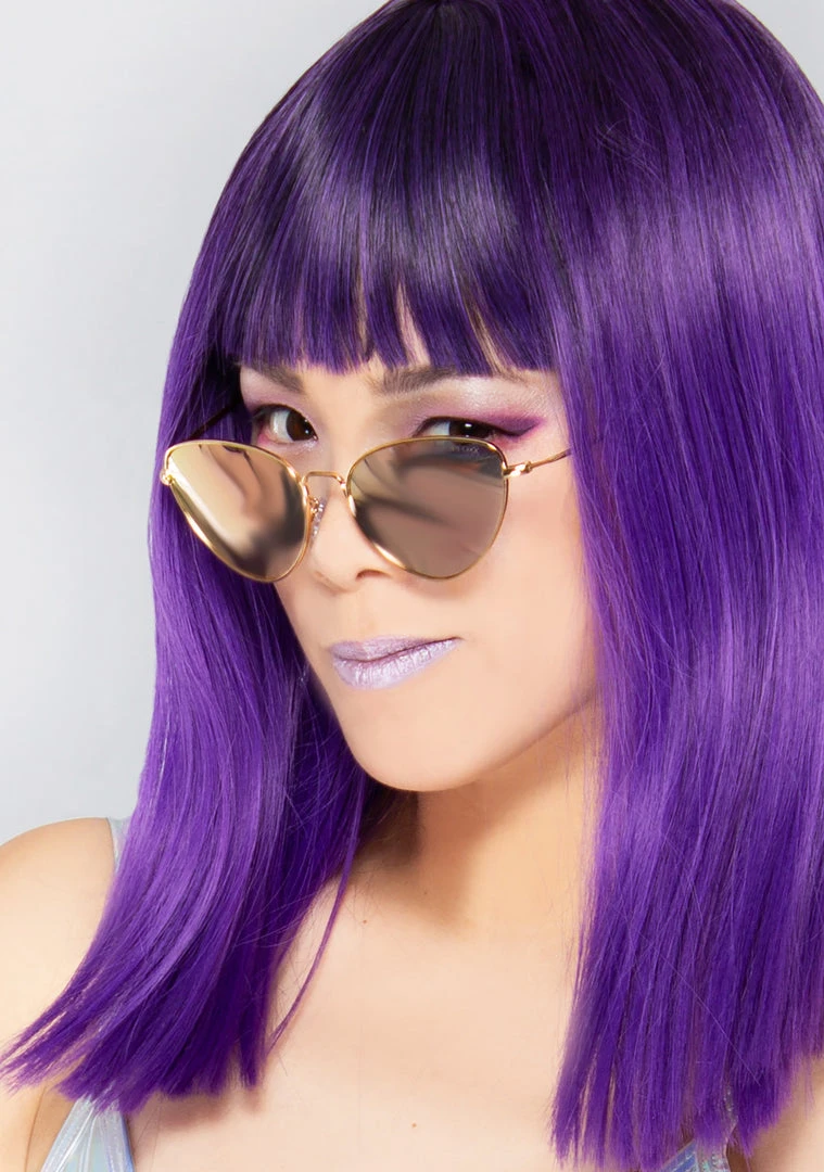 TopFoxx Felina Sunglasses In Rose Gold Wild Heart