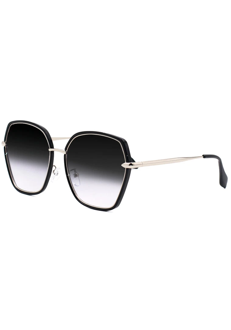 TopFoxx The Great Fantastic Maya Sunglasses In Faded Black
