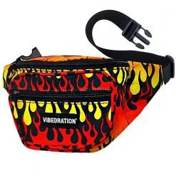 Vibedration Blazing Fire AF Sling Pack In Orange Yellow Bags