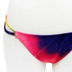 WILDFOX Swim Mermaid Dye Split String Bikini Bottom Bottoms